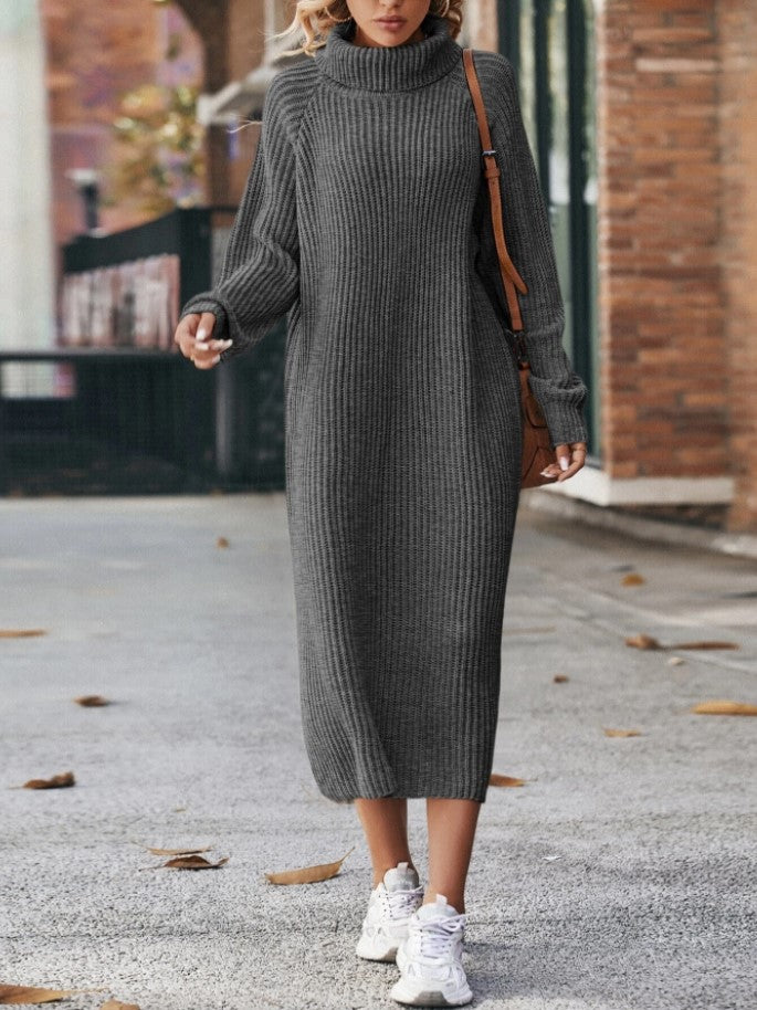Victoria Griffiths | Turtleneck Knitted Maxi Dress