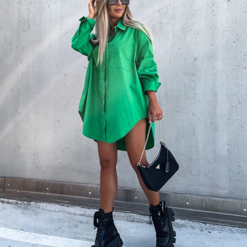 Amelia Sinclair | Oversized Shirt Dress For Women
