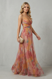 Flora Bennett | Watercolour Print Sleeveless Maxi Dress