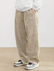 Winifred Campbell | Wide-Leg Corduroy Trousers in Forest Green