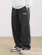 Winifred Campbell | Wide-Leg Corduroy Trousers in Forest Green