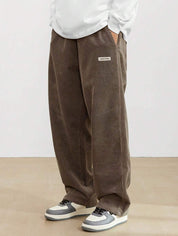 Winifred Campbell | Wide-Leg Corduroy Trousers in Forest Green