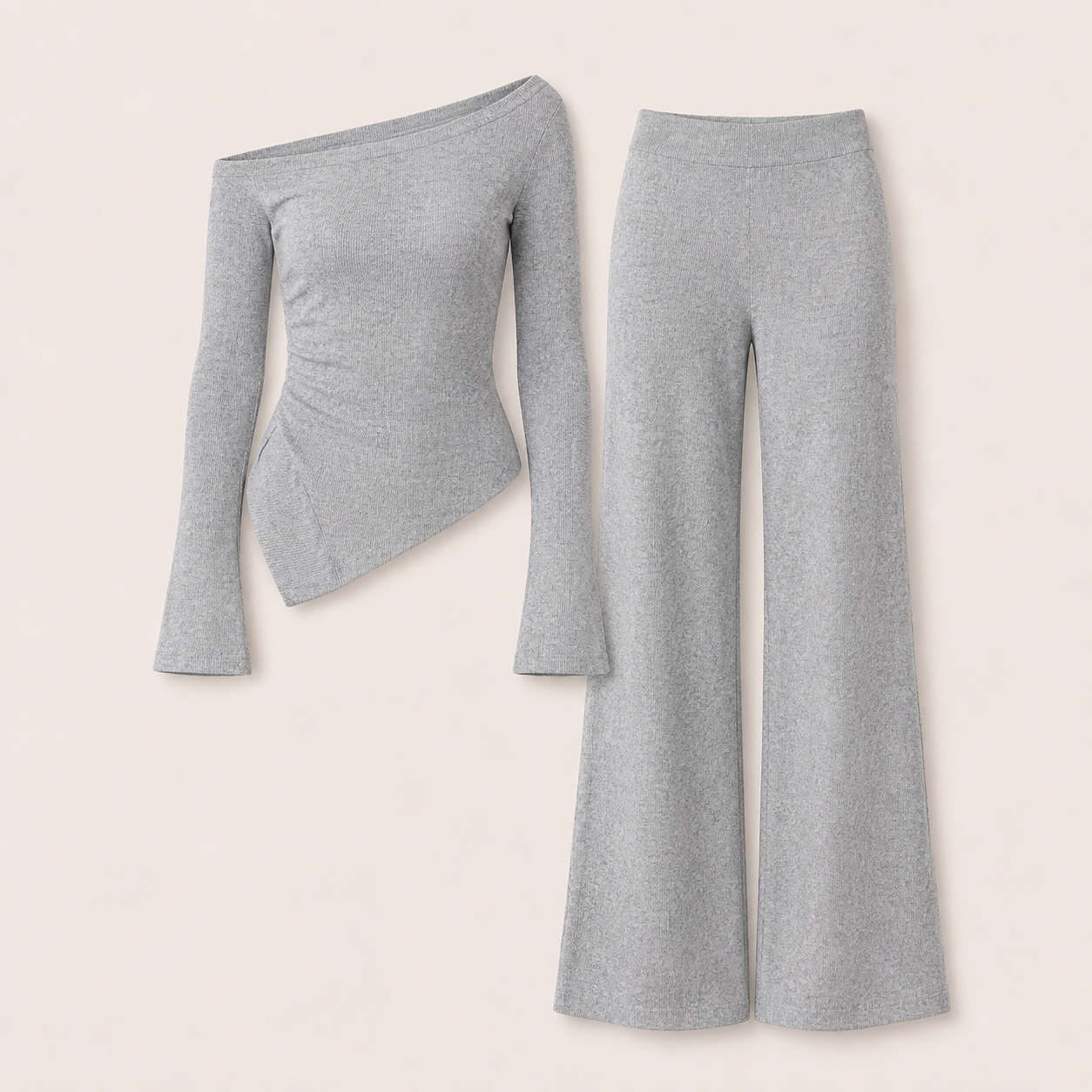 BeatriceEvansGreyRibbedKnitAsymmetricOff-ShoulderLoungeSet-pieces.png