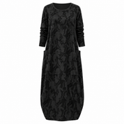 Beatrice Fenchurch | Robe midi imprimée à manches longues