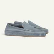 Tobias Wrenfield | Suede Slip-On Loafers in Taupe