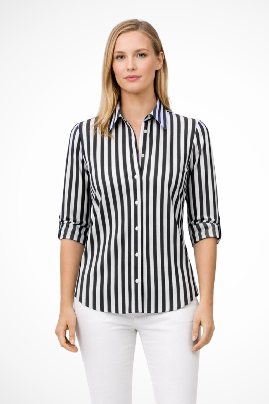 Camille Monroe | Classic Striped Shirt For Women