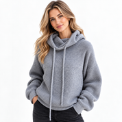 Cecily Beaumont | Sage Roll Neck Sweater With Drawstring Detail