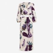 Cecily Hartwood | Watercolour Print Wrap Crop Top & Midi Skirt Set