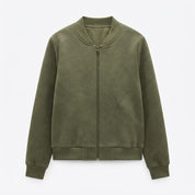 Charlotte Pembroke | Textured Pink Bomber Jacket