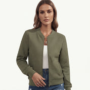 Charlotte Pembroke | Textured Pink Bomber Jacket