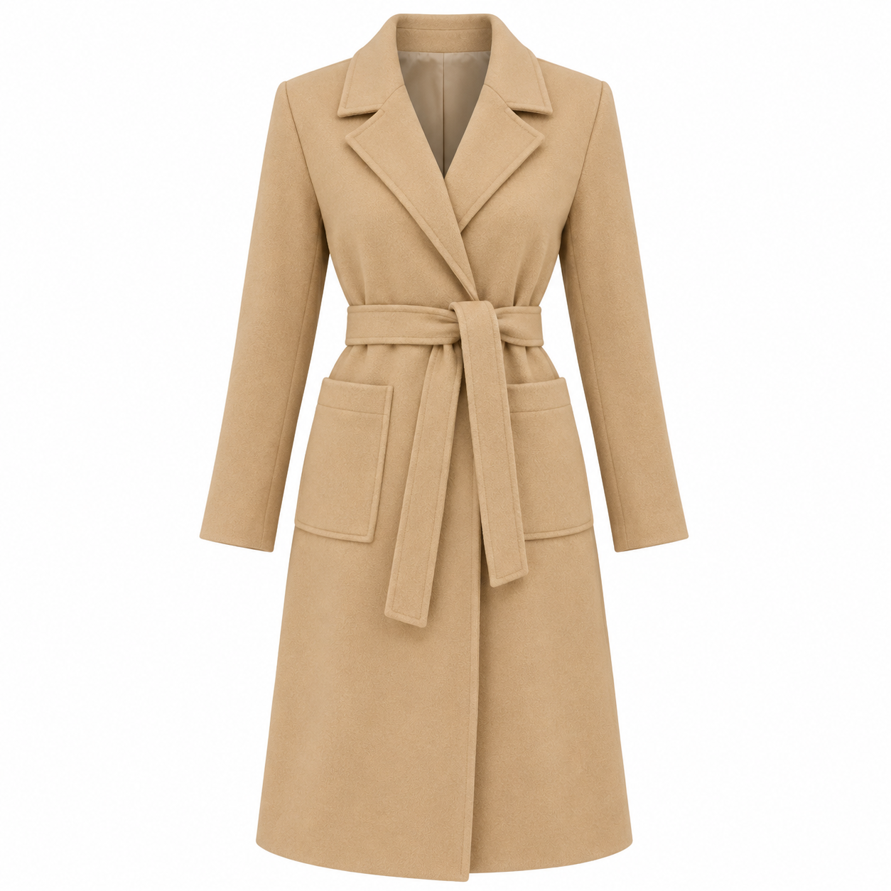 Charlotte Robinson | Belted Longline Wool Coat