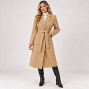 Charlotte Robinson | Belted Longline Wool Coat
