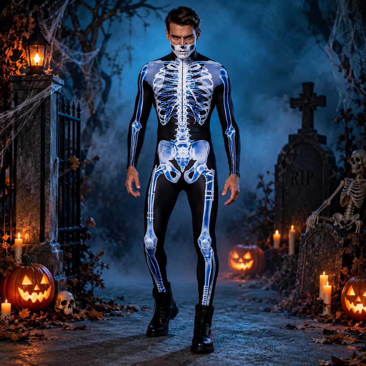 Bone Rattle | Skeleton Halloween Costume For Men