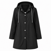 Daisy Marsh | Hooded Lightweight Raincoat with Drawstring Hood
