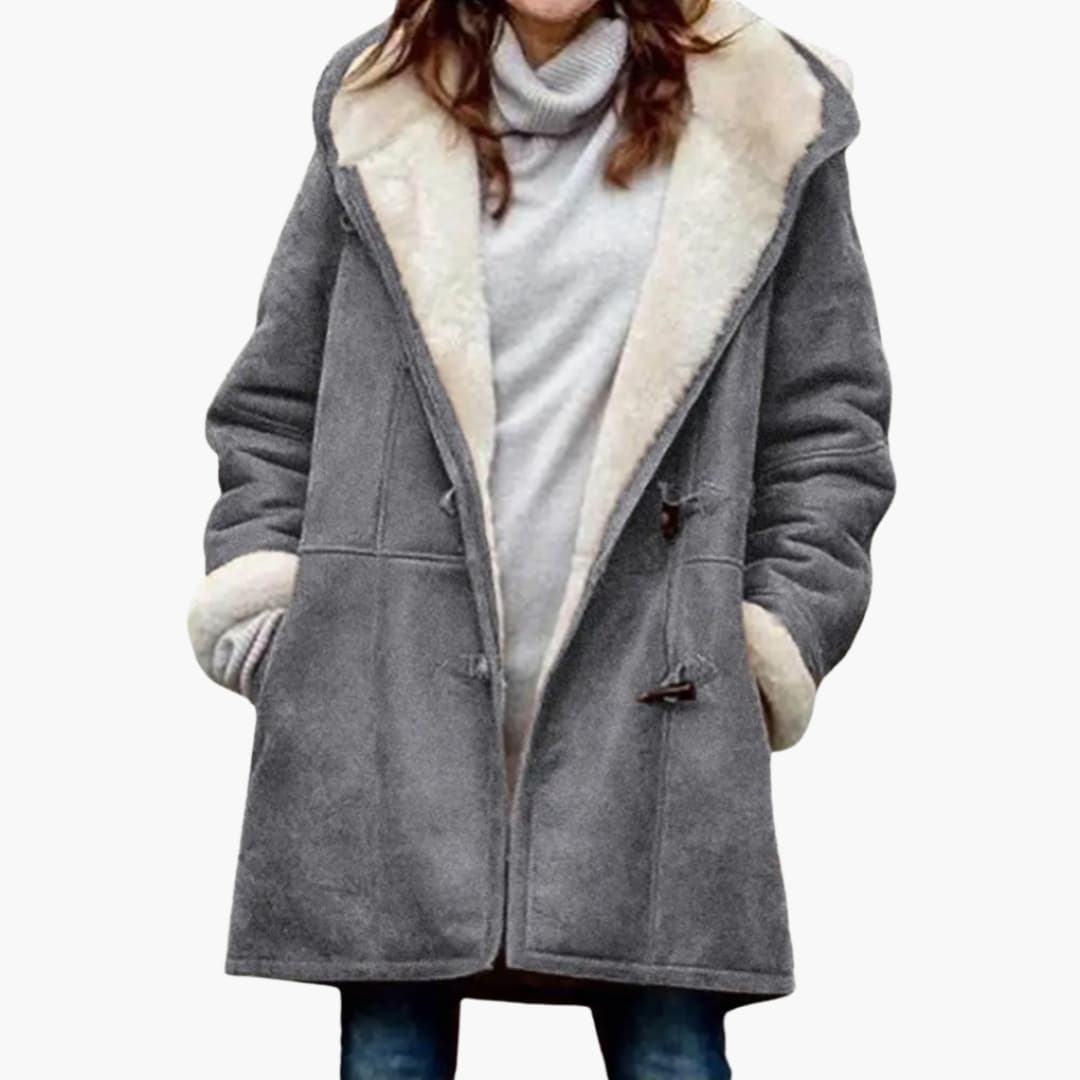 Cecily Barrington | Sherpa-Lined Hooded Toggle Coat