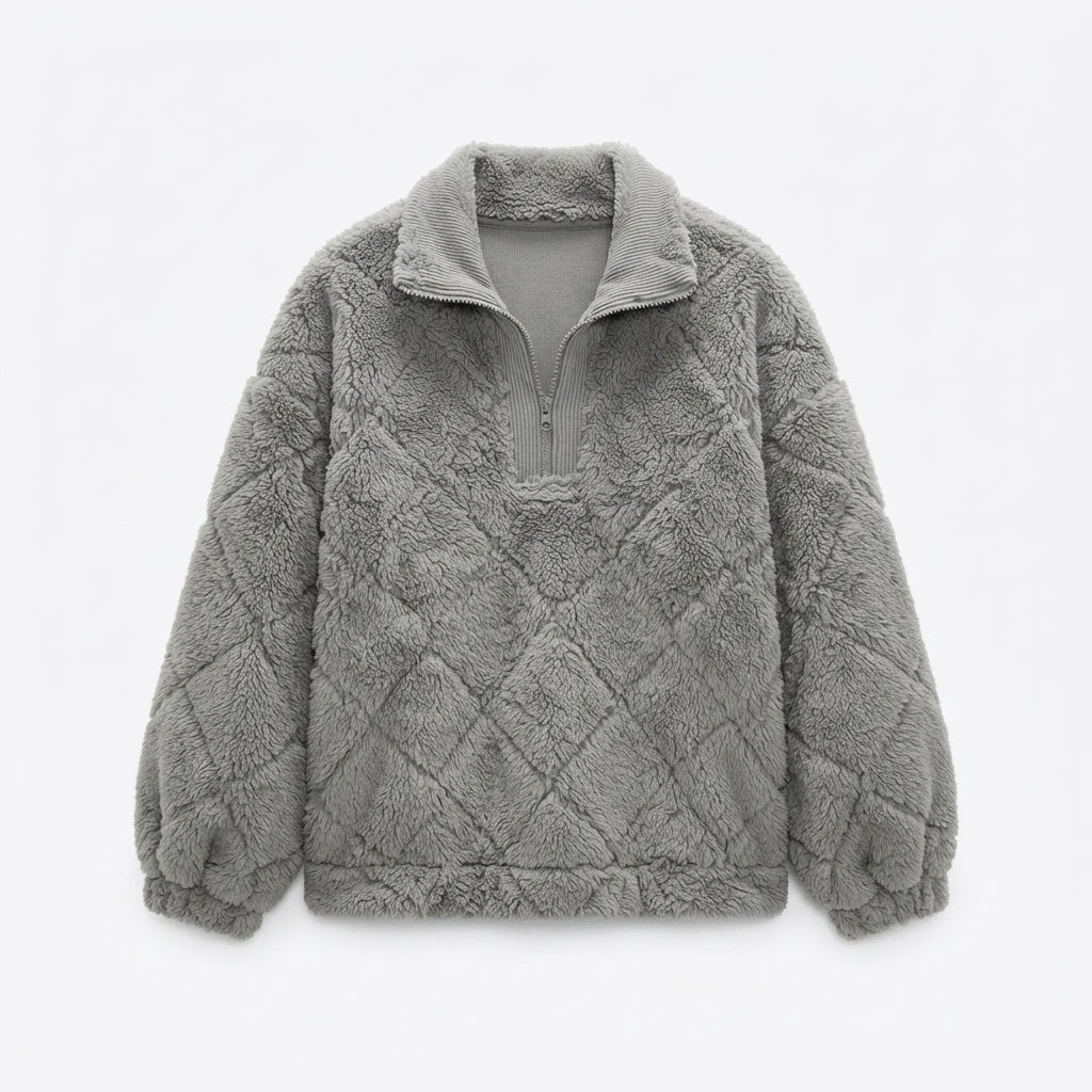 DaphnePickeringTexturedFleeceQuarter-ZipPullover-piece.jpg