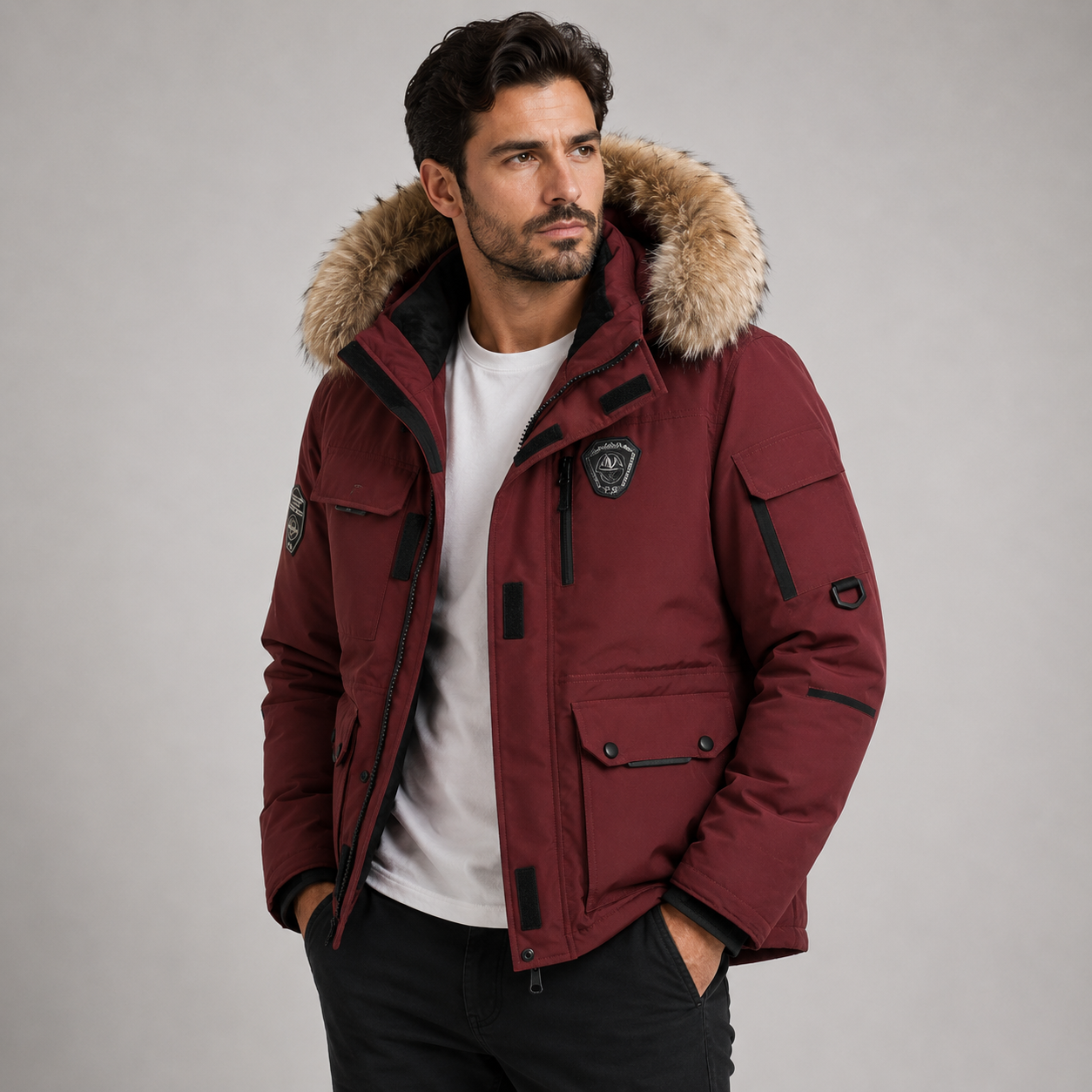 EdithWilsonFurCollarHoodedDownJacket-model.png