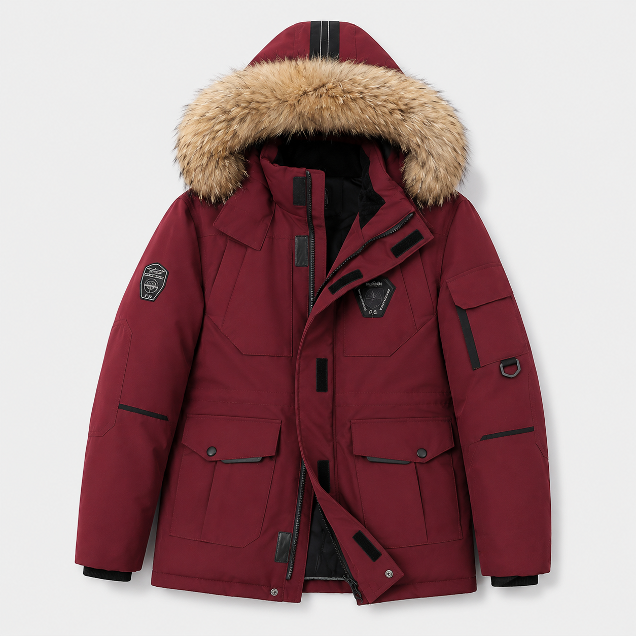 EdithWilsonFurCollarHoodedDownJacket.png