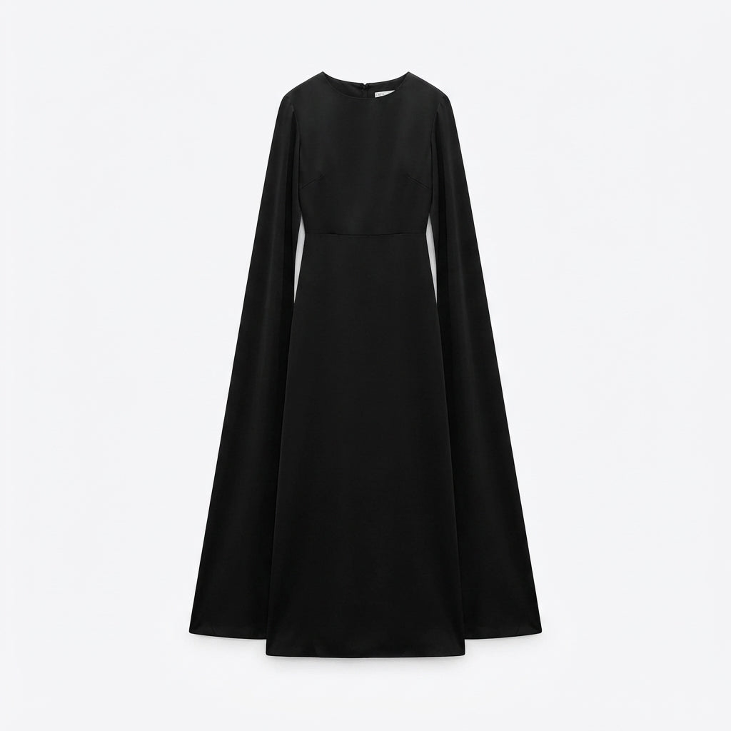 Eleanor Fairfax | Robe longue cape drapée