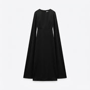 Eleanor Fairfax | Robe longue cape drapée