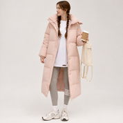 Eleanor Smith | Pink Longline Puffer Coat
