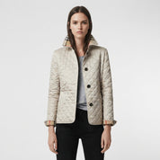 Eleanor Wyndham | Quilted Black Jacket With Stand Collar