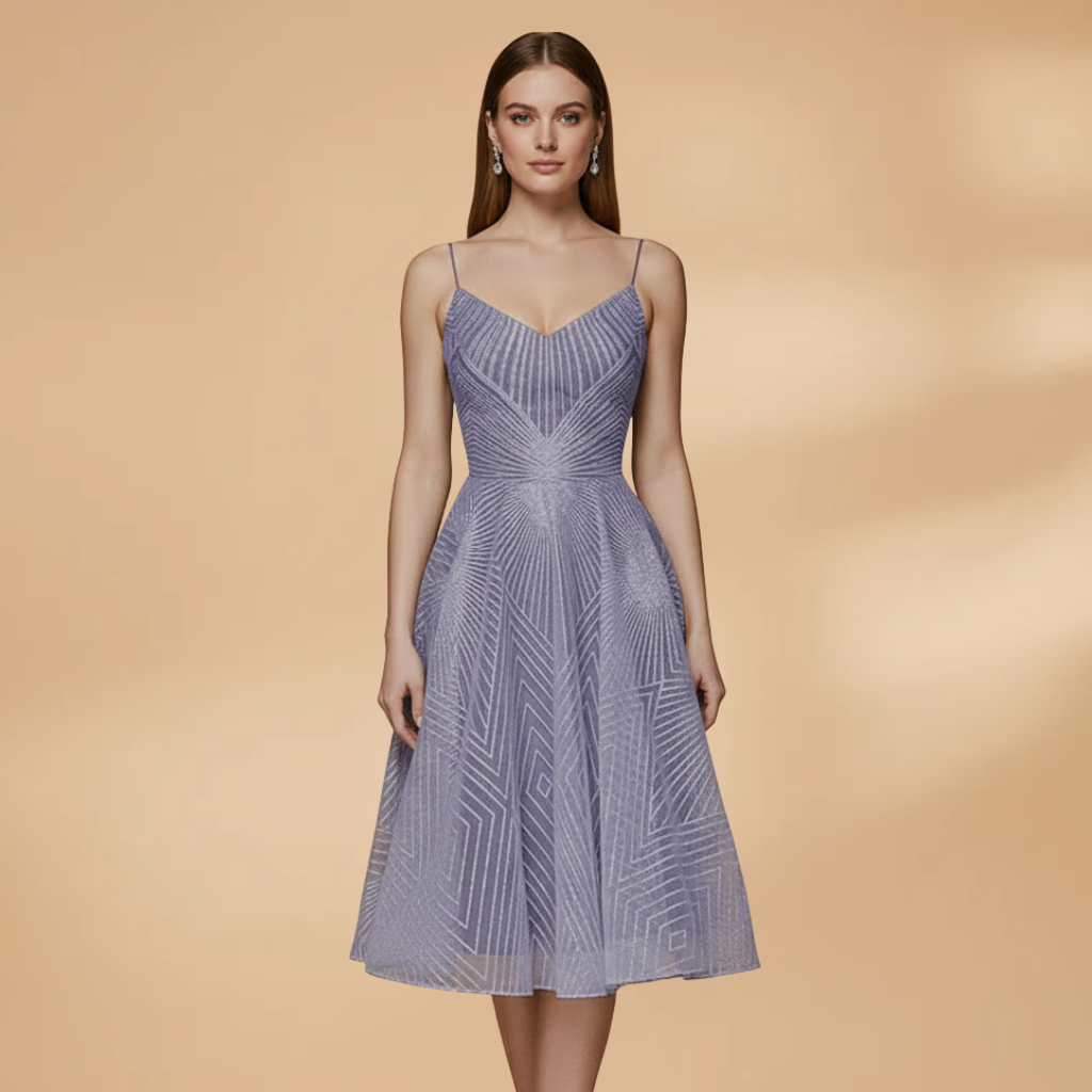 Daphne Kensington | Red Cocktail Dress With Open Back