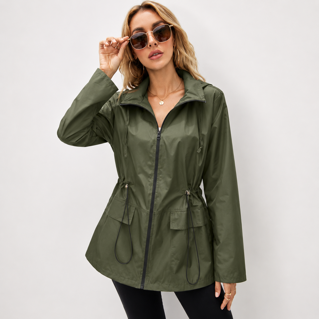 FlorenceDaviesHoodedWindproofAnorakJacketwithDrawstringWaist-model.png