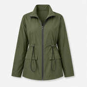 Florence Davies | Hooded Windproof Anorak Jacket with Drawstring Waist