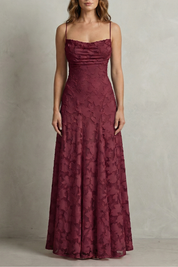 Lydia Pemberton | Blush Pink Floral Textured Maxi Dress