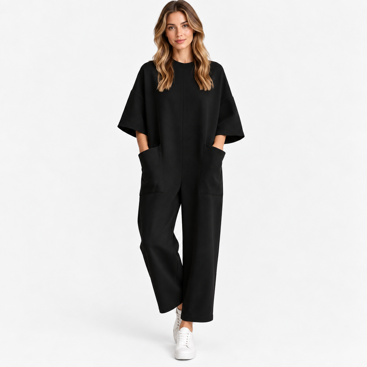 Freya Calderwood | Wide Leg Jumpsuit With Short Sleeves
