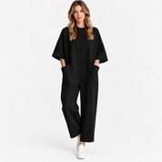 Freya Calderwood | Wide Leg Jumpsuit With Short Sleeves