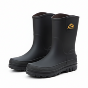 Cecily Morris | Waterproof Knee-High Rain Boots in Black