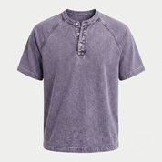 Ethan Moreau | Vintage Henley T-Shirt For Men