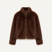 Georgina Pratt | Purple Faux Fur Jacket
