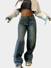 Giulia Monroe | High-Waist Wide Leg Light Wash Jeans