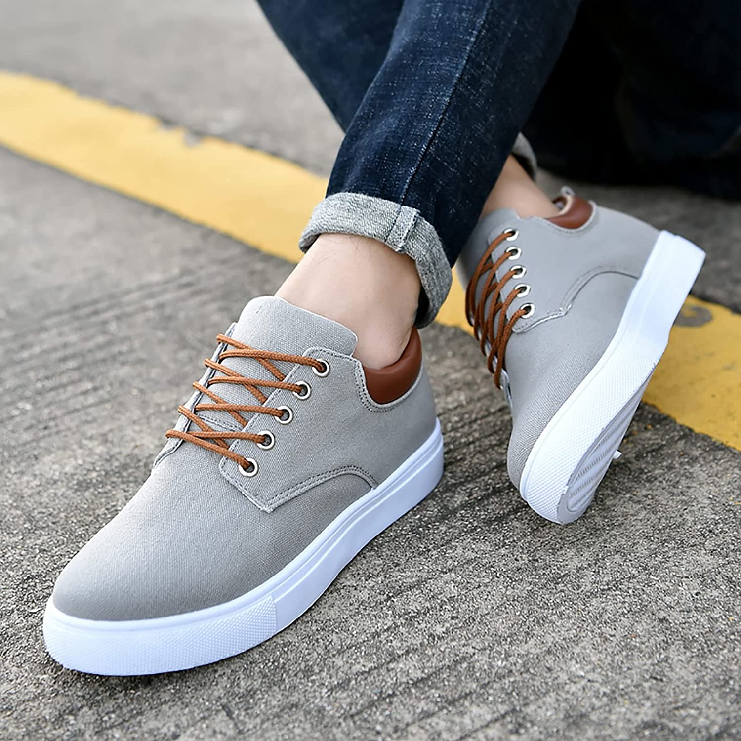 Ethan Crawford | Baskets classiques en toile pour homme