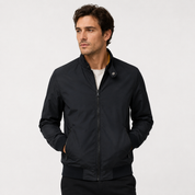 Charles Woods | Blouson bomber coupe-vent noir pour homme