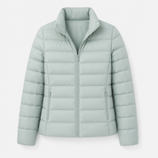 Harriet Woods | Sage Green Lightweight Quilted Puffer Jacket