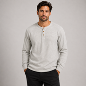 Henry Davies | Soft Henley Neck Shirt for Men