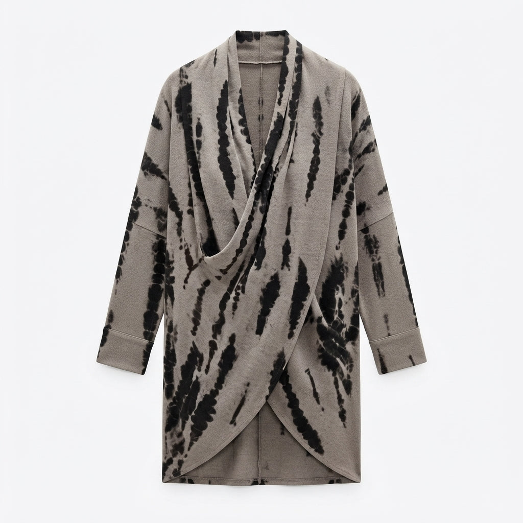 Imogen Sheffield | Zebra Print Wrap Midi Dress
