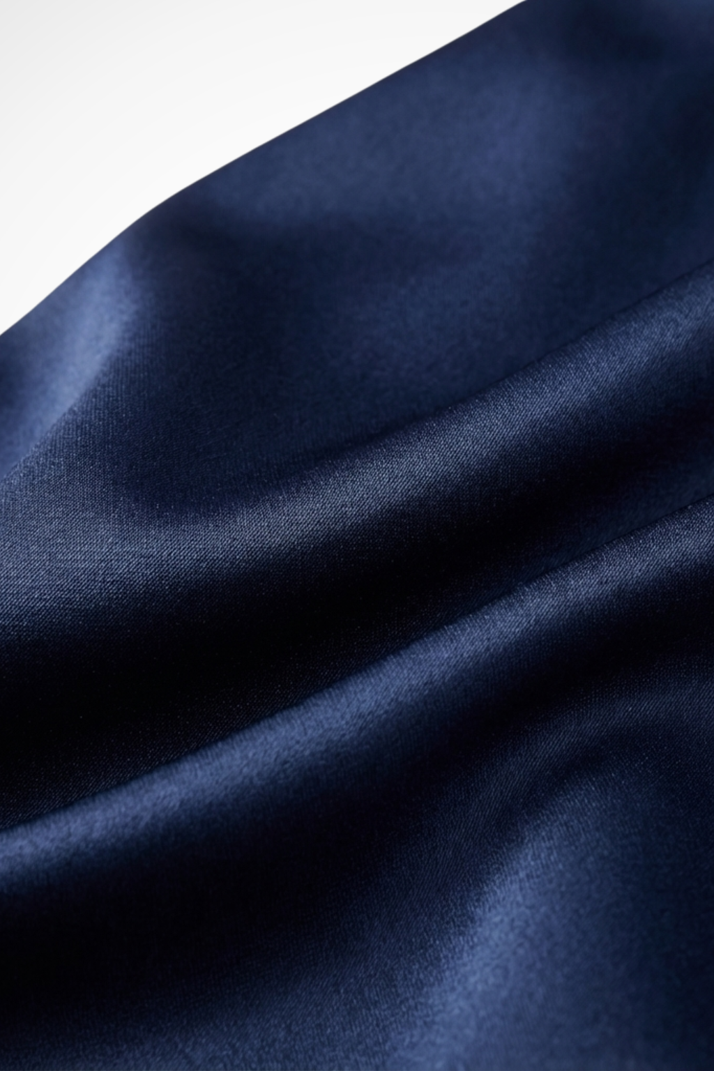 Annalise Vaudreuil | Navy Satin Halter Neck Maxi Dress