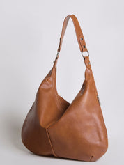 Adeline Vosburgh | Black Leather Shoulder Bag for Women