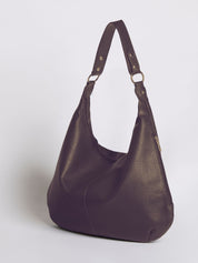 Adeline Vosburgh | Black Leather Shoulder Bag for Women