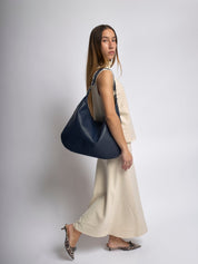 Adeline Vosburgh | Black Leather Shoulder Bag for Women