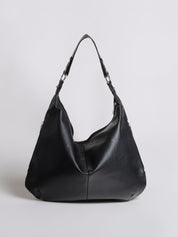 Adeline Vosburgh | Black Leather Shoulder Bag for Women
