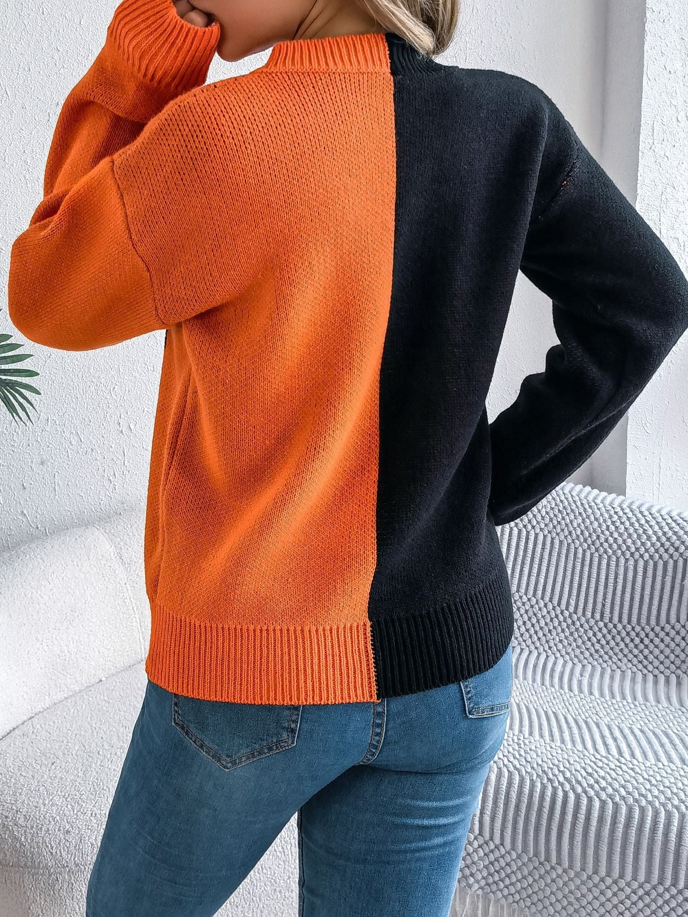 Carved Grin | Jack-o'-Lantern Halloween Sweater For Women