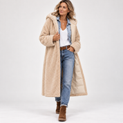 Isabelle Thornton | Reversible Sherpa-Lined Long Puffer Coat