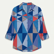 Isla Prendergast | Blouse rayée à manches longues avec poches poitrine
