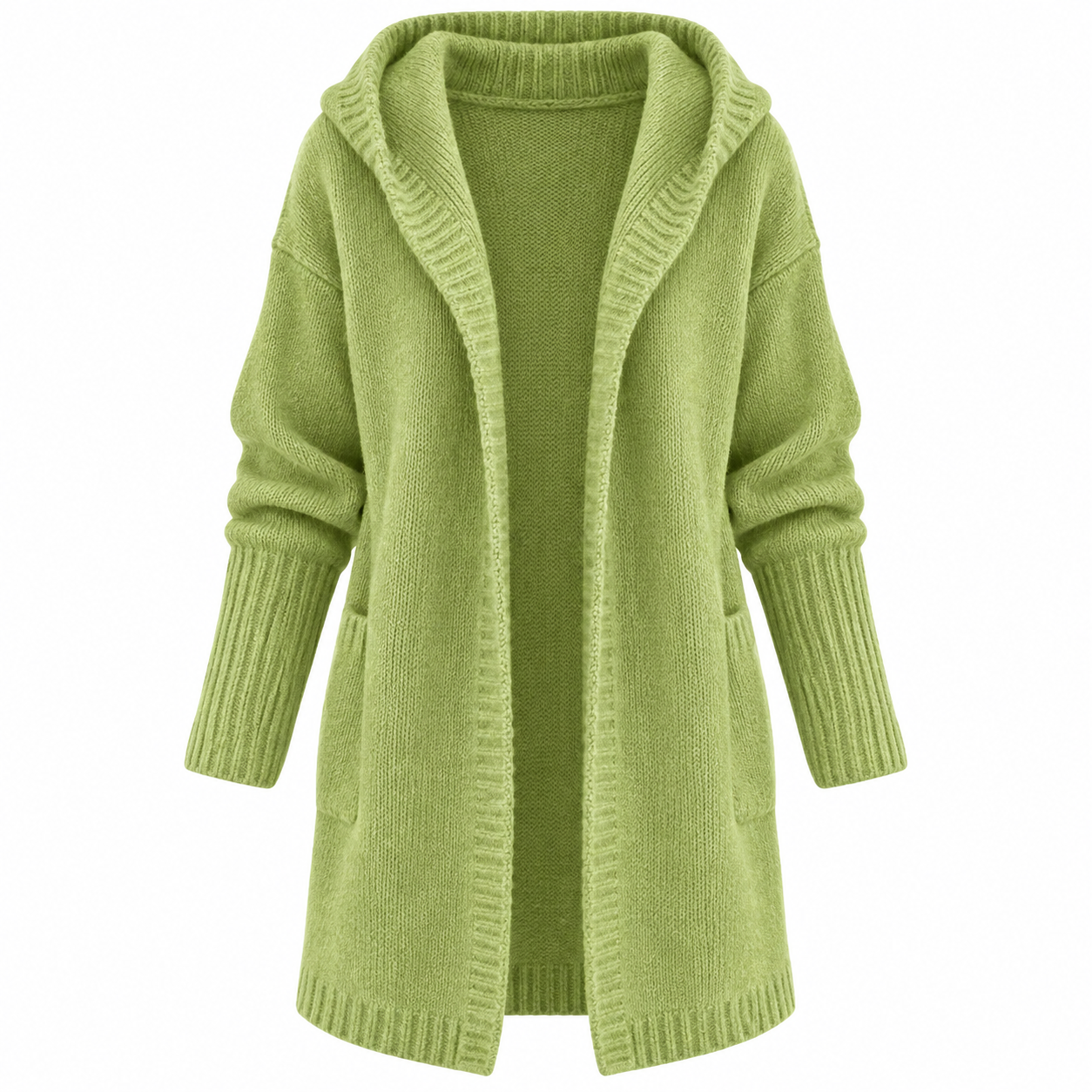 Isla Turner | Oversized Hooded Knit Cardigan